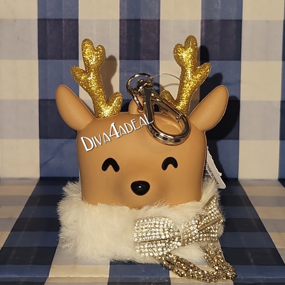 Bath & Body Works Christmas COZY BLING REINDEER Pocketbac Holder